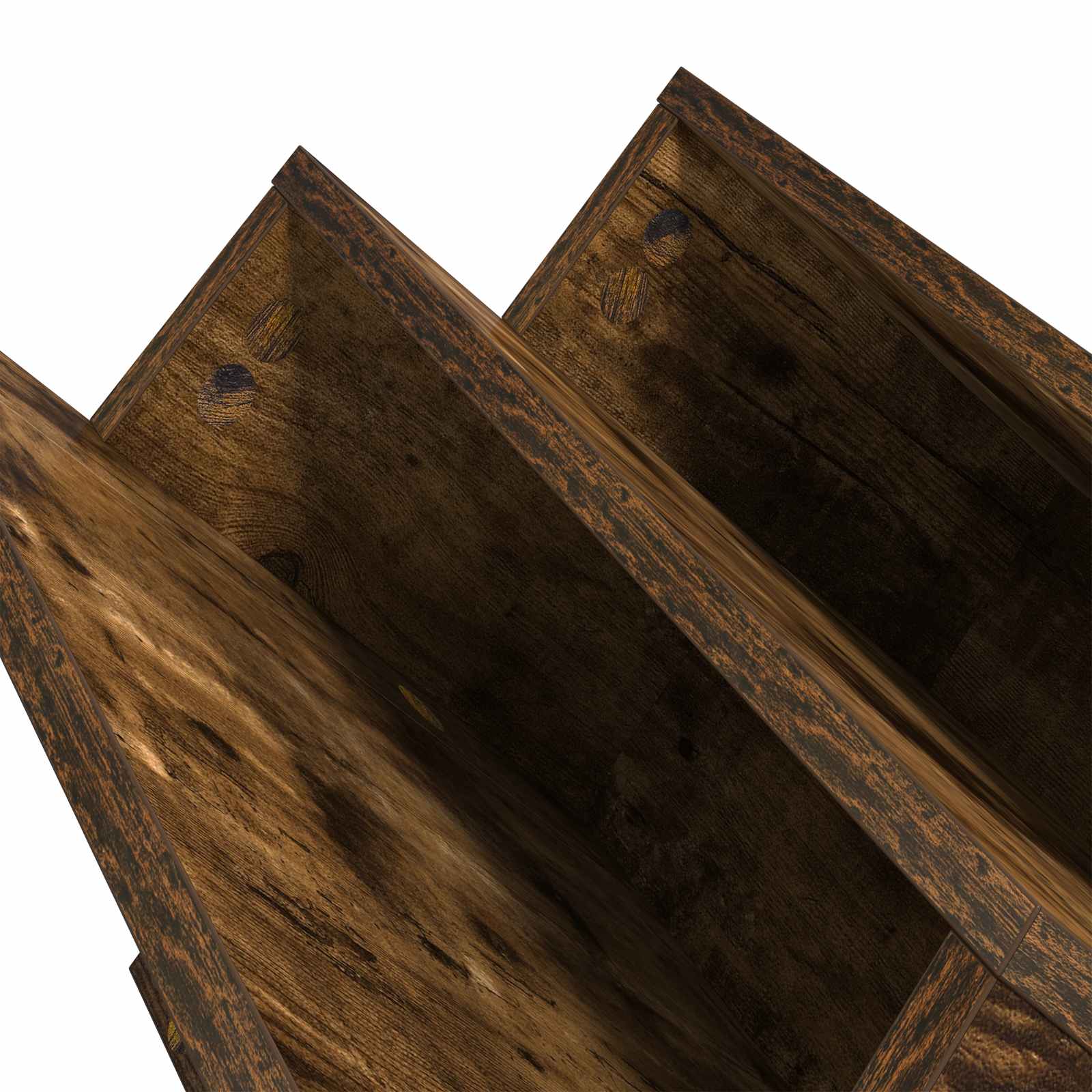 Ράφι Περιοδικών με ράφι Καπνιστό Δρύς 53 x 40 x 28,5 εκ