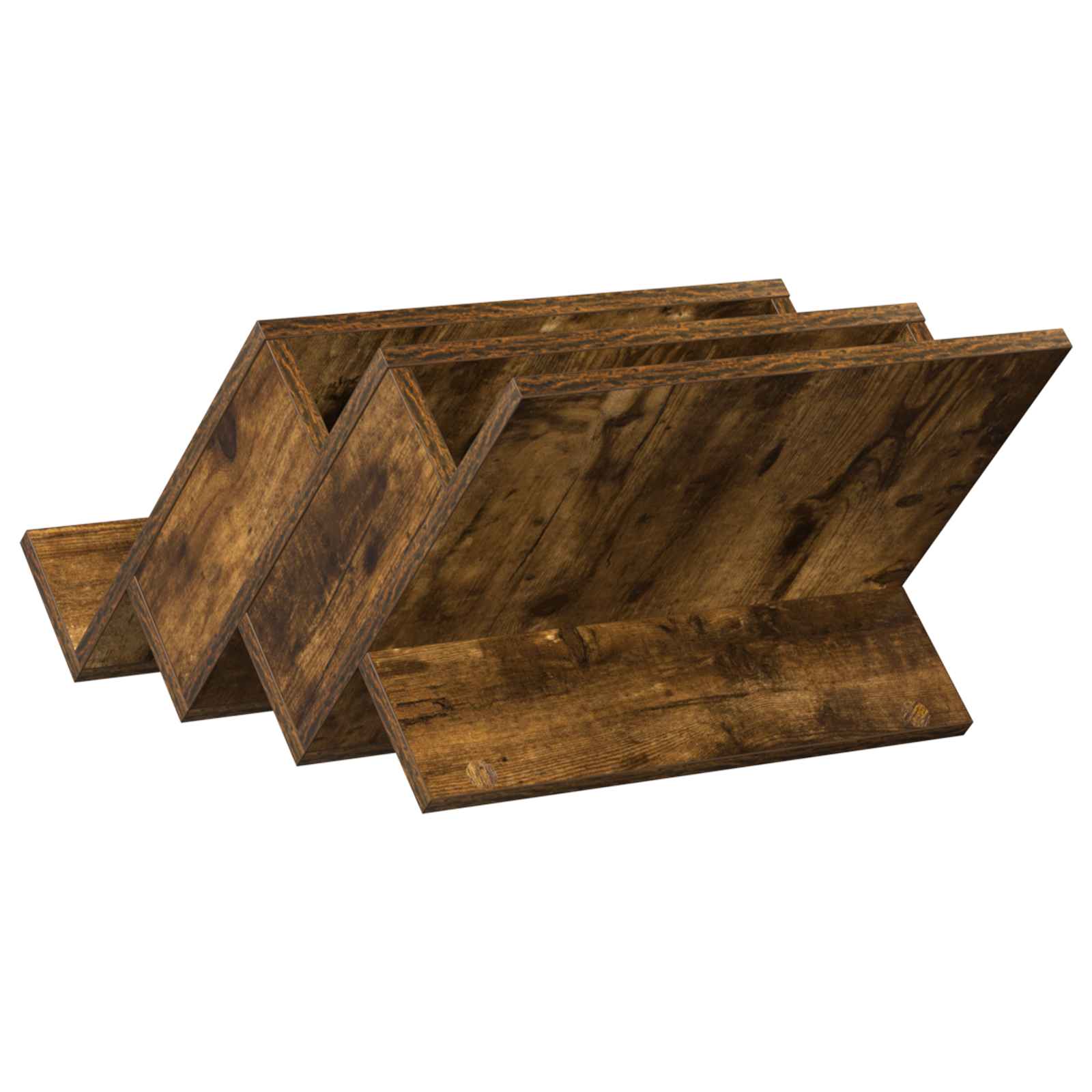 Ράφι Περιοδικών με ράφι Καπνιστό Δρύς 53 x 40 x 28,5 εκ