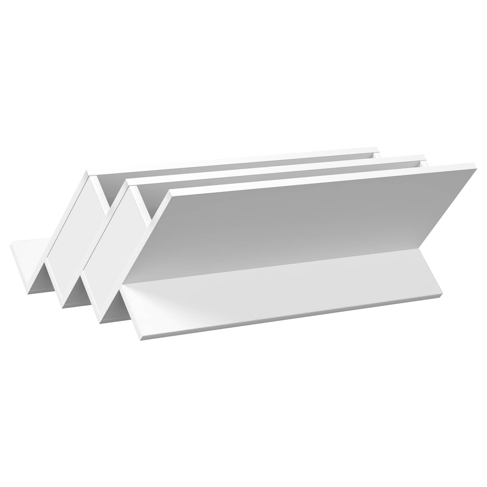 Ράφι Περιοδικών Λευκό 65 x 53 x 28,5 εκ Επεξεργασμένο ξύλο