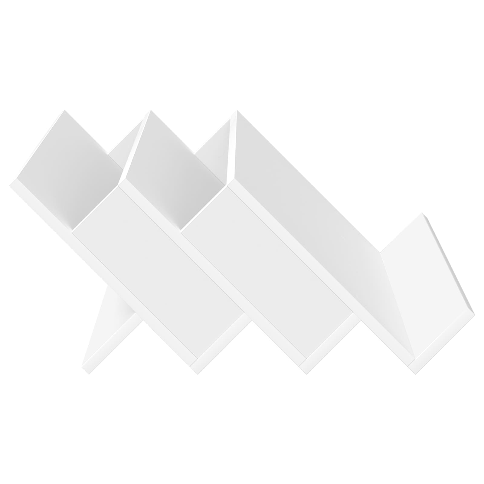 Ράφι Περιοδικών Λευκό 65 x 53 x 28,5 εκ Επεξεργασμένο ξύλο