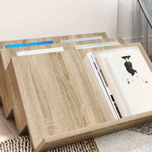 Ράφι Περιοδικών με ράφι Δρύς Sonoma 65 x 53 x 28,5 εκ