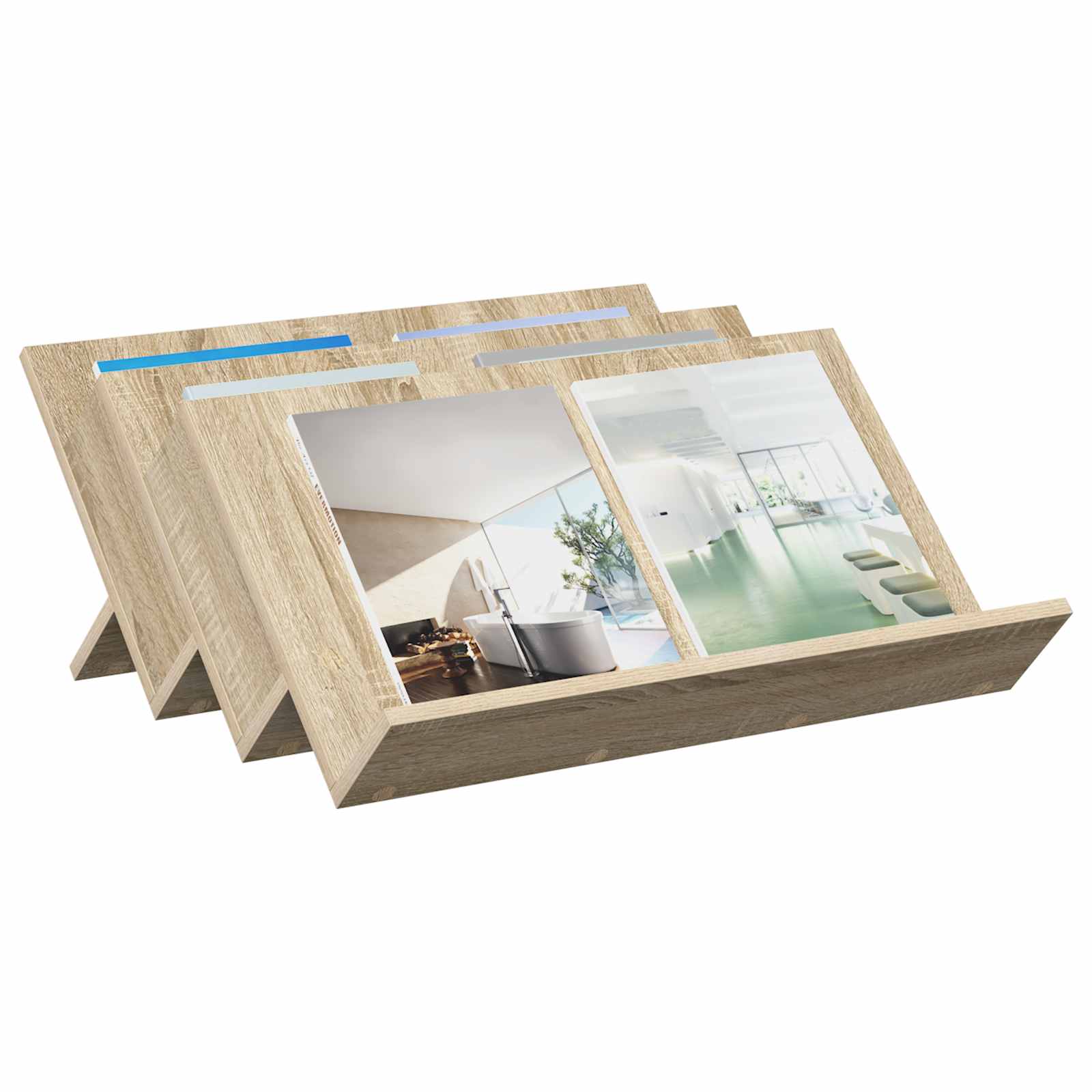 Ράφι Περιοδικών με ράφι Δρύς Sonoma 65 x 53 x 28,5 εκ