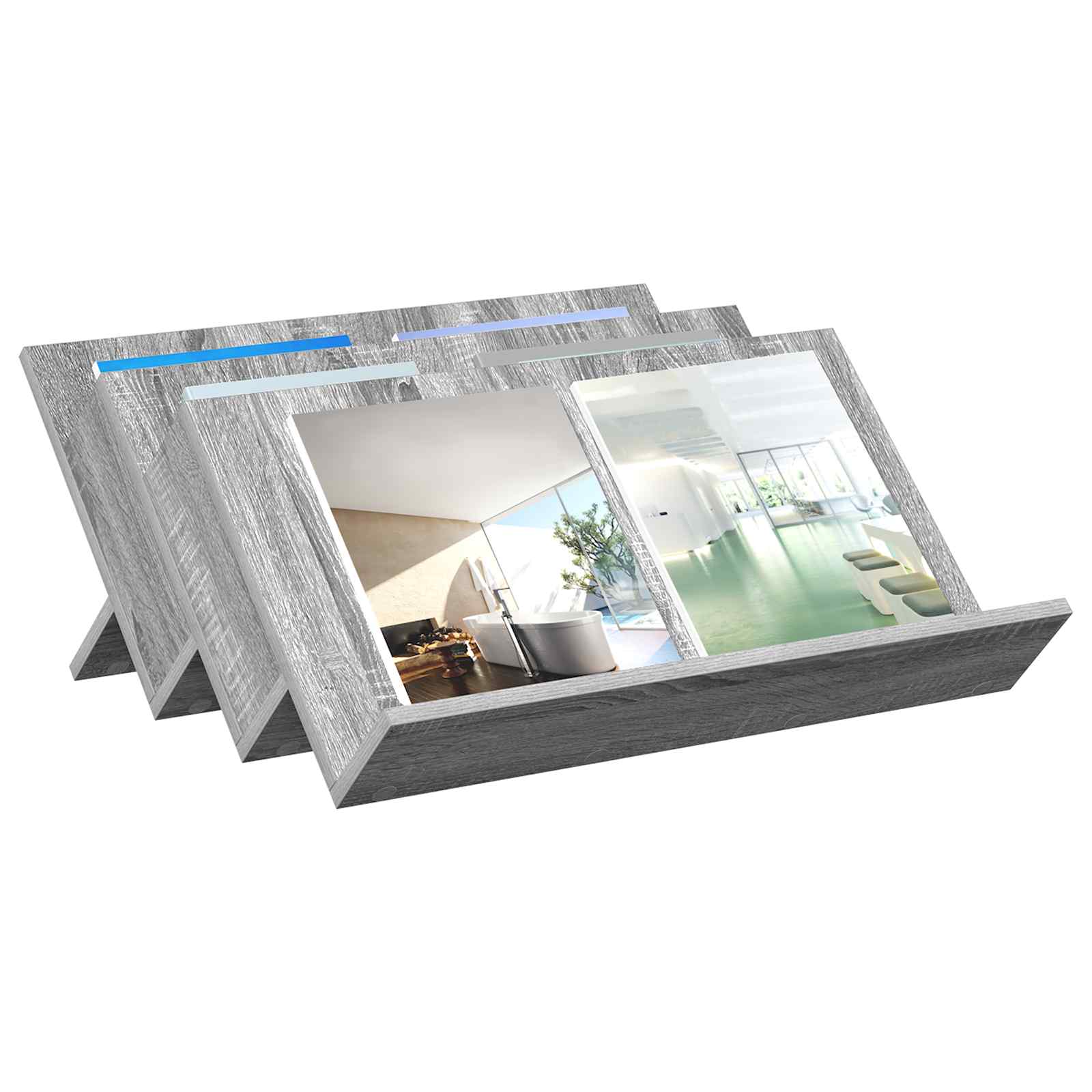 Ράφι Περιοδικών με ράφι Γκρίζο Σονομα 65 x 53 x 28,5 εκ