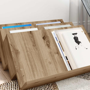 Ράφι Περιοδικών με ράφι Artisan Oak 65 x 53 x 28,5 εκ