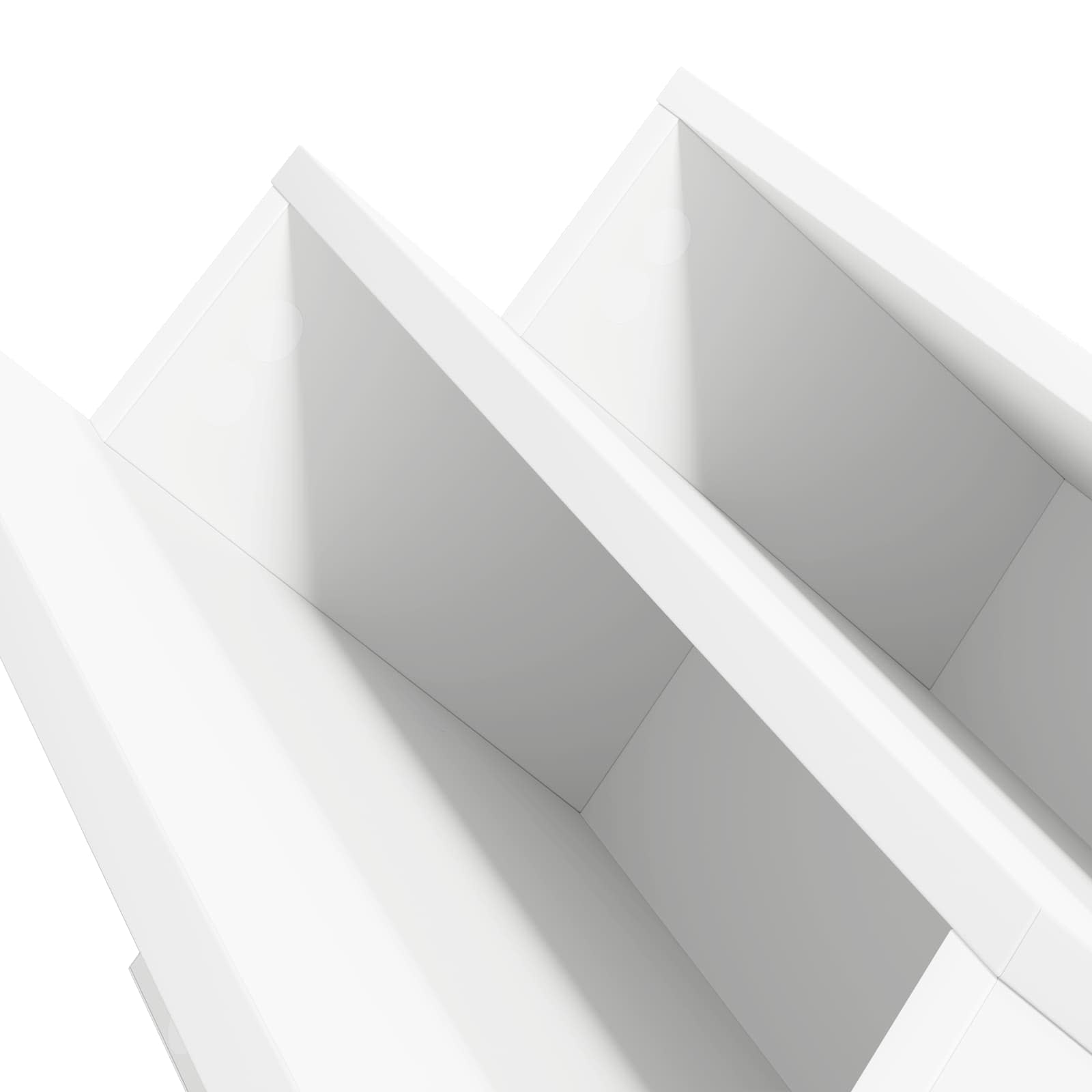 Ράφι Περιοδικών Λευκό 90 x 53 x 28,5 εκ Επεξεργασμένο ξύλο