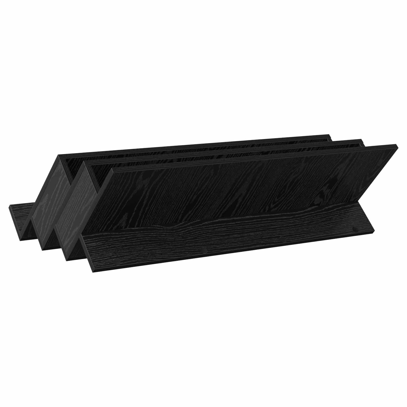 Ράφι Περιοδικών Μαύρη Οξυά 90 x 53 x 28,5 εκ Επεξεργασμένο ξύλο