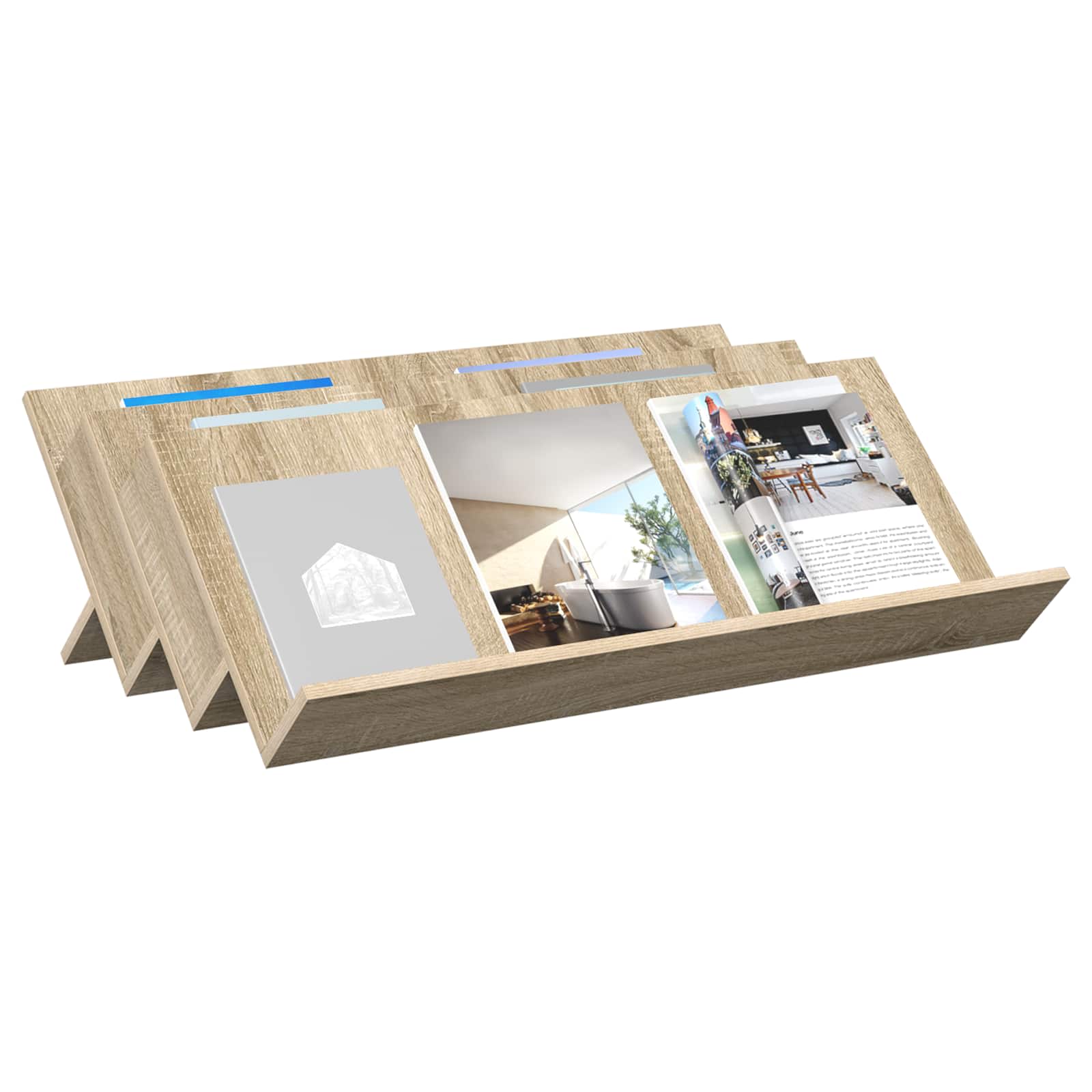 Ράφι Περιοδικών με ράφι Δρύς Sonoma 90 x 53 x 28,5 εκ