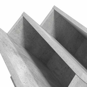 Ράφι Περιοδικών με ράφι Γκρι Μπετόν 90 x 53 x 28,5 εκ