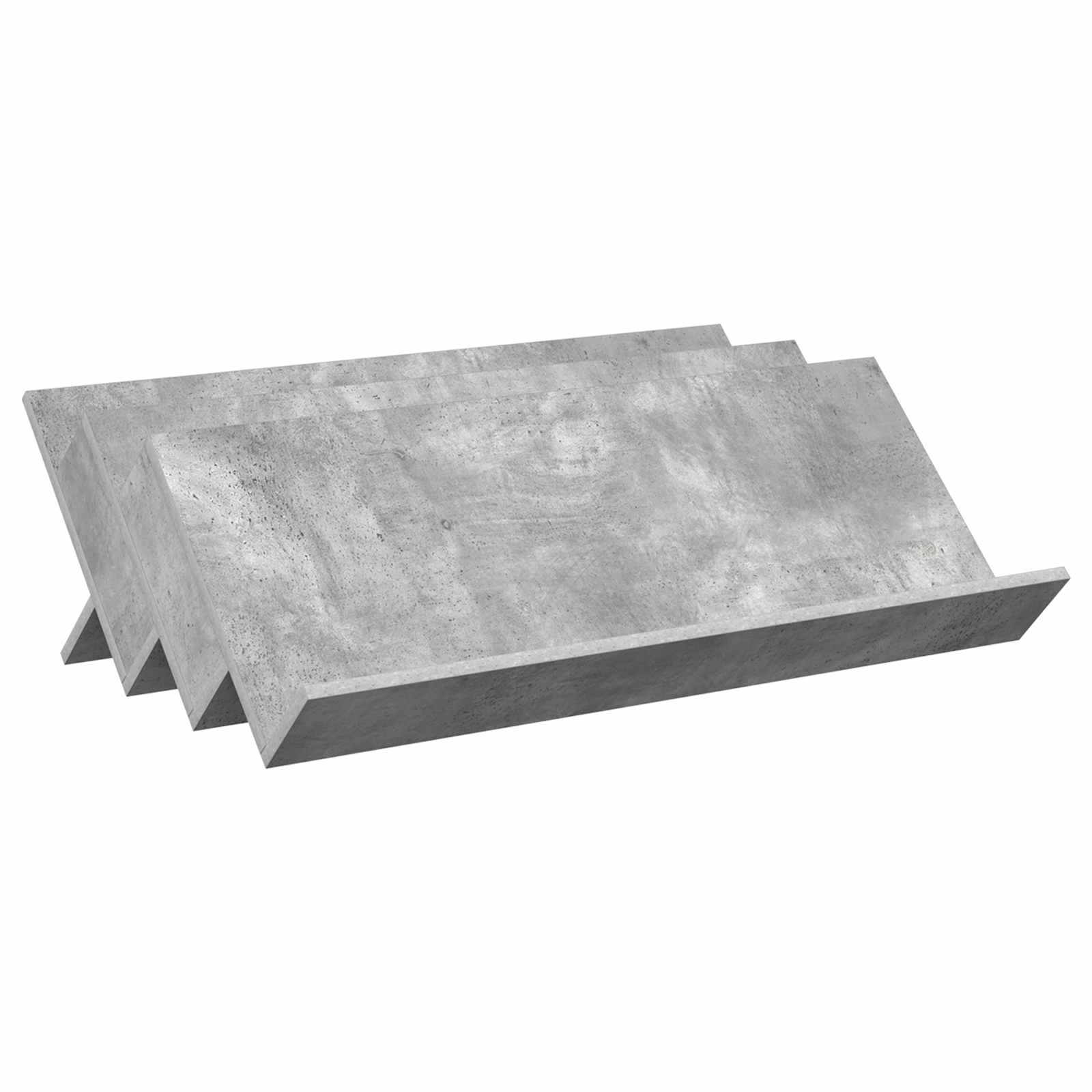 Ράφι Περιοδικών με ράφι Γκρι Μπετόν 90 x 53 x 28,5 εκ