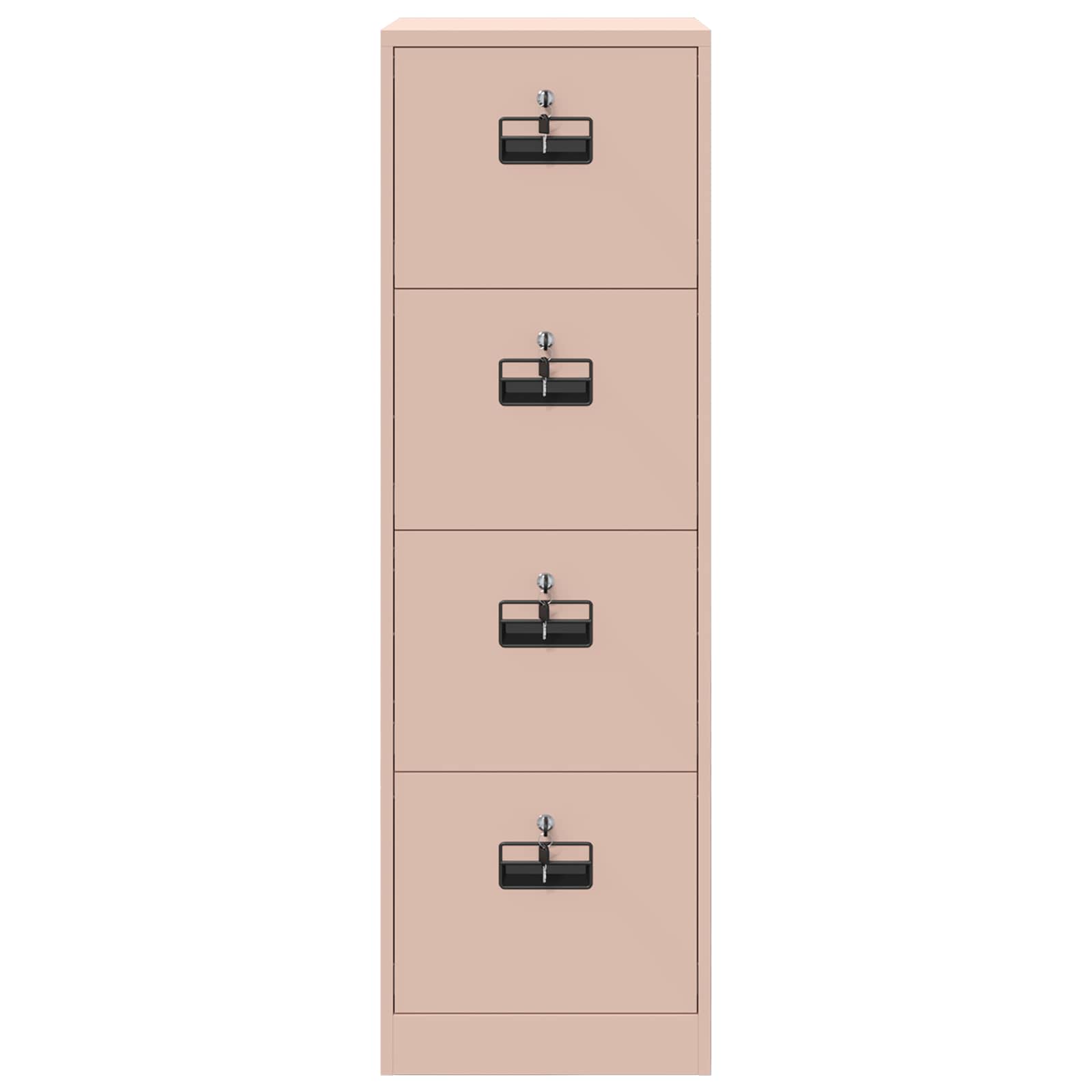 Ντουλάπα Αρχείων με συρτάρι με ράφι 2 pcs Ροζ 44 x 50 x 139 εκ