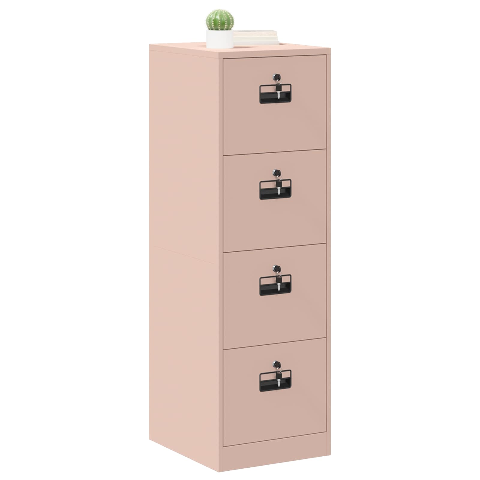 Ντουλάπα Αρχείων με συρτάρι με ράφι 2 pcs Ροζ 44 x 50 x 139 εκ