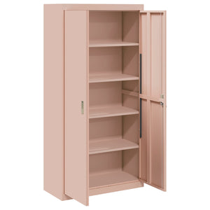 Ντουλάπι αποθήκευσης Ροζ 90 x 40 x 180 cm Ατσάλι