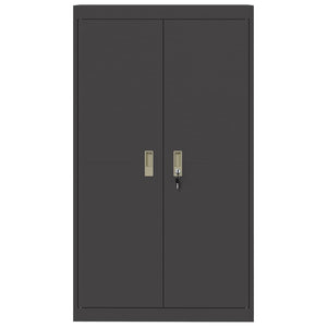 Ντουλάπι αποθήκευσης Μαύρο 80 x 40 x 140 εκ Ατσάλι