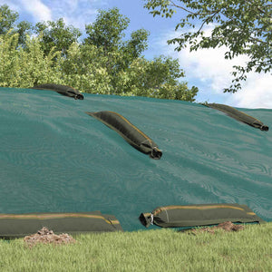 Σακιά με άμμο 25 τεμ. Σκούρο Πράσινο 120 x 27 εκ HDPE