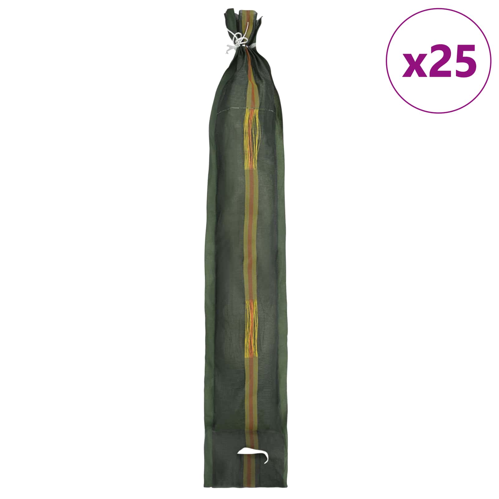 Σακιά με άμμο 25 pcs Σκούρο Πράσινο 120 x 27 εκ HDPE