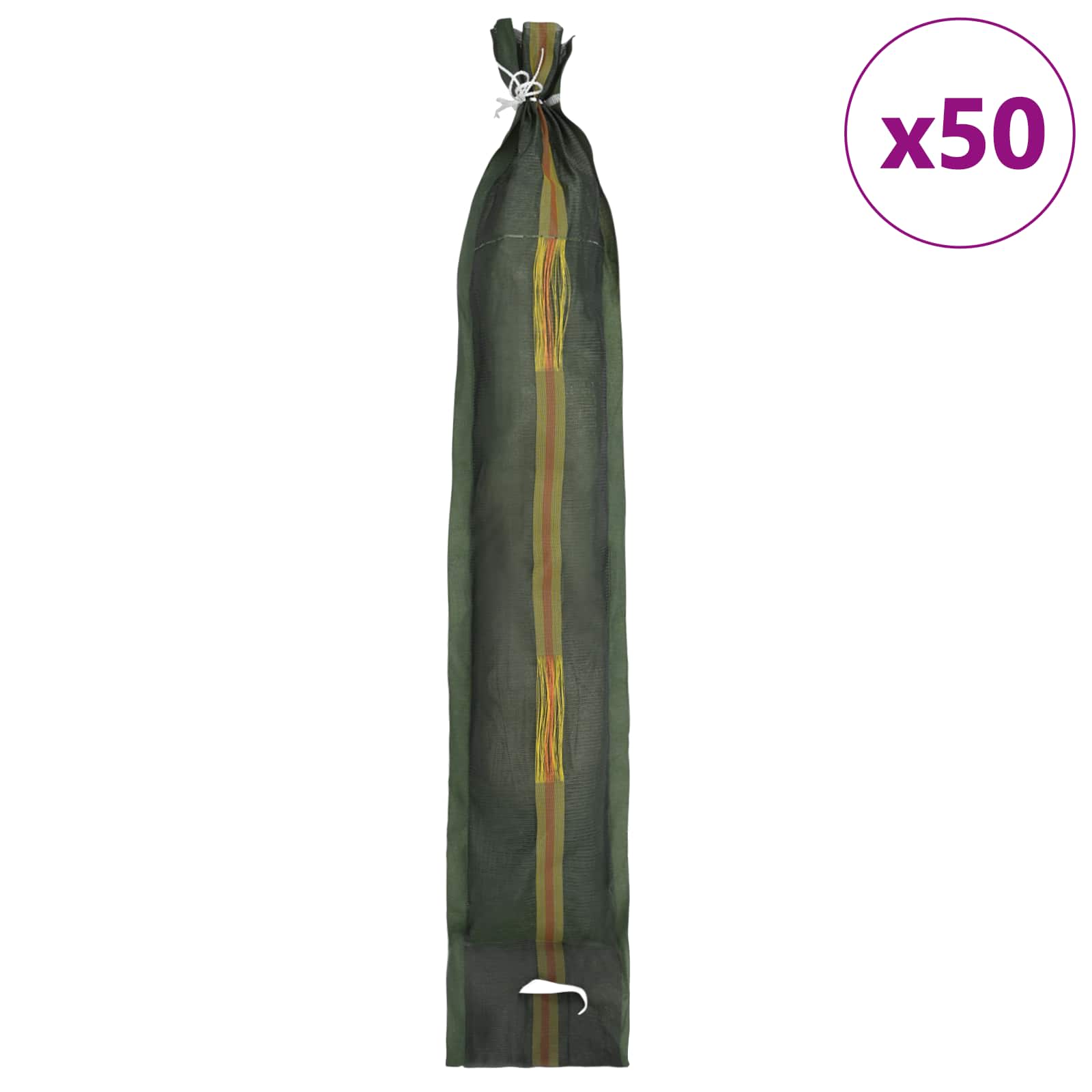 Σακιά με άμμο 50 pcs Σκούρο Πράσινο 120 x 27 εκ HDPE