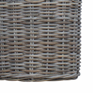 Καλάθι Φυτών με αποθήκευση 2 pcs Γκρι Λάκακ Ράττανα - Pakobazaar