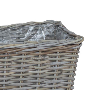 Καλάθι Γλάστρας GENDT 3 τεμ. Φυσικό Γκρι Ρατάν Κούμπου