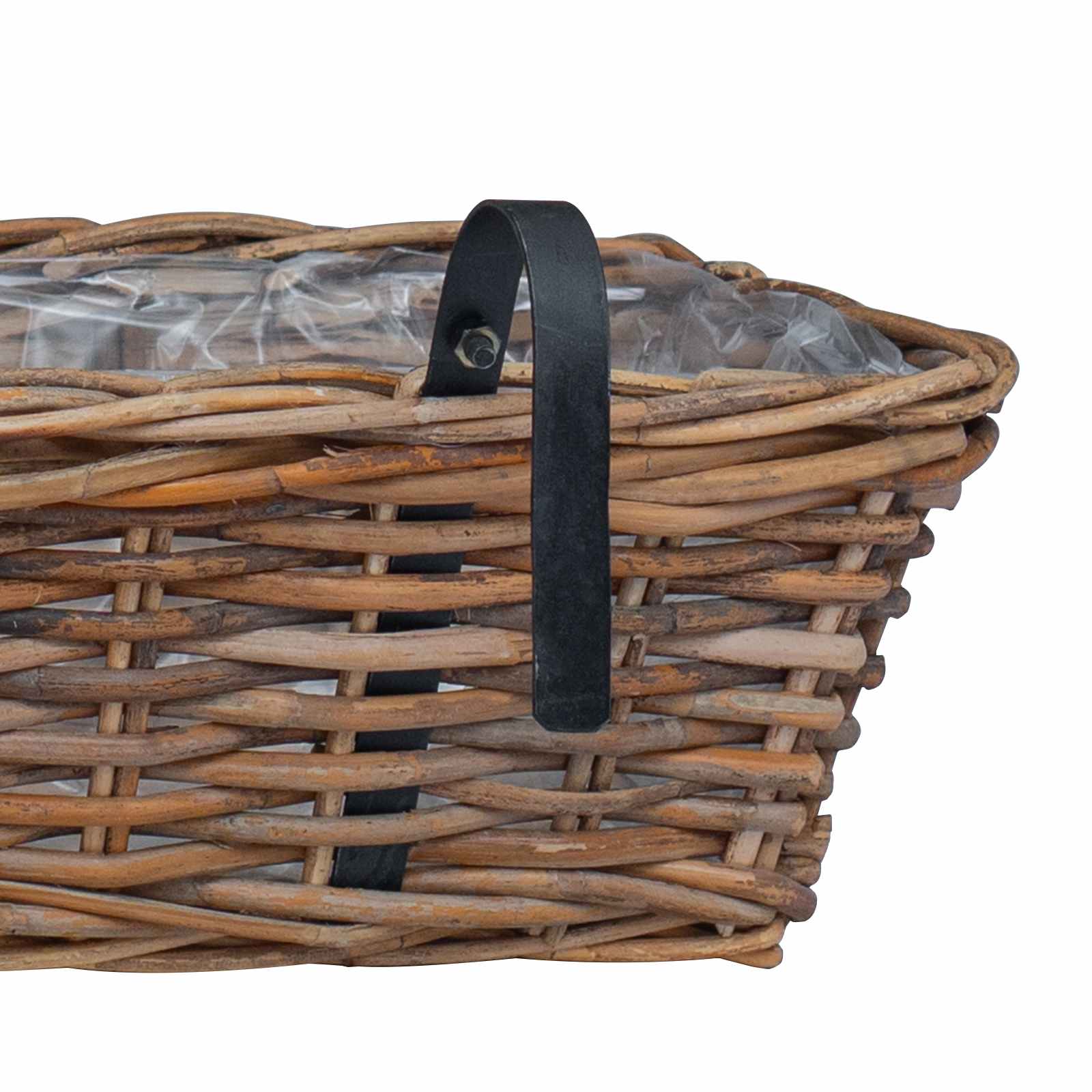 Κρεμαστό Καλάθι Γλάστρας 2 pcs Καφέ 48 x 22 x 15 εκ. - Pakobazaar