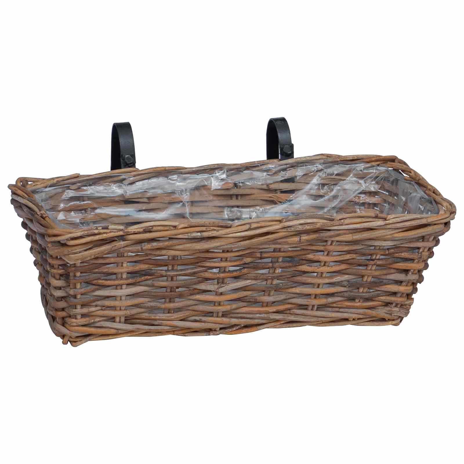 Κρεμαστό Καλάθι Γλάστρας 2 pcs Καφέ 48 x 22 x 15 εκ. - Pakobazaar