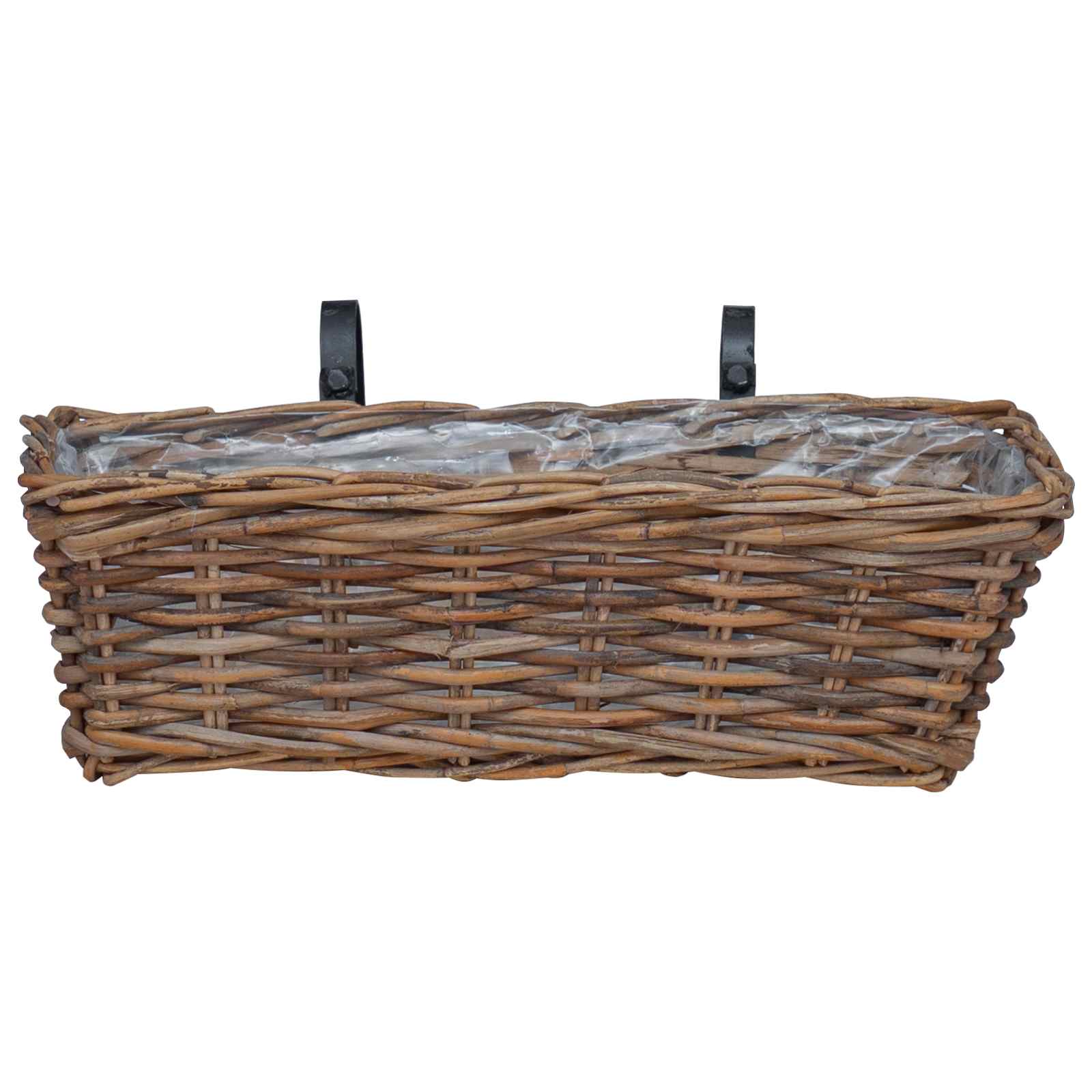 Κρεμαστό Καλάθι Γλάστρας 2 pcs Καφέ 48 x 22 x 15 εκ. - Pakobazaar