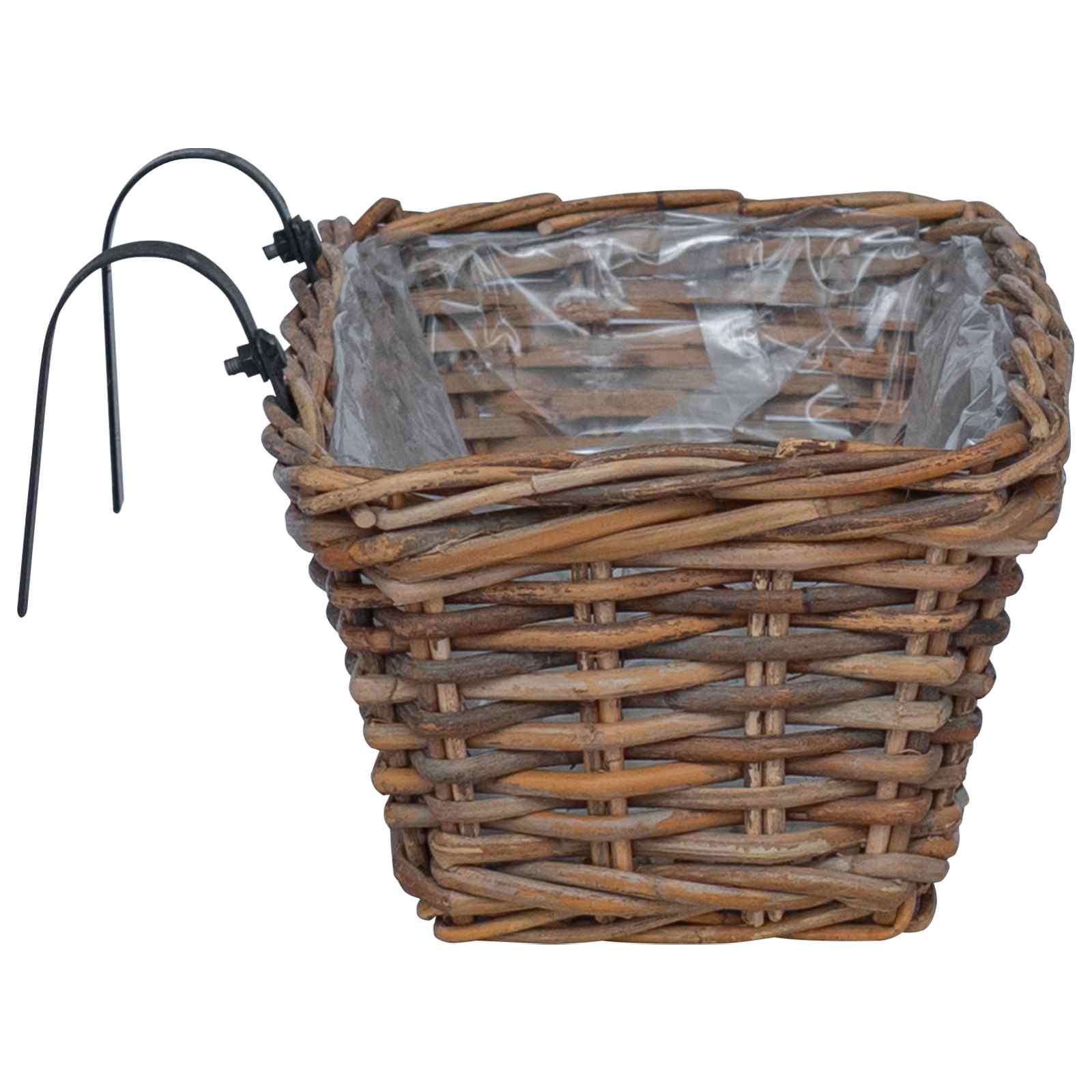 Κρεμαστό Καλάθι Γλάστρας 2 pcs Καφέ 48 x 22 x 15 εκ. - Pakobazaar