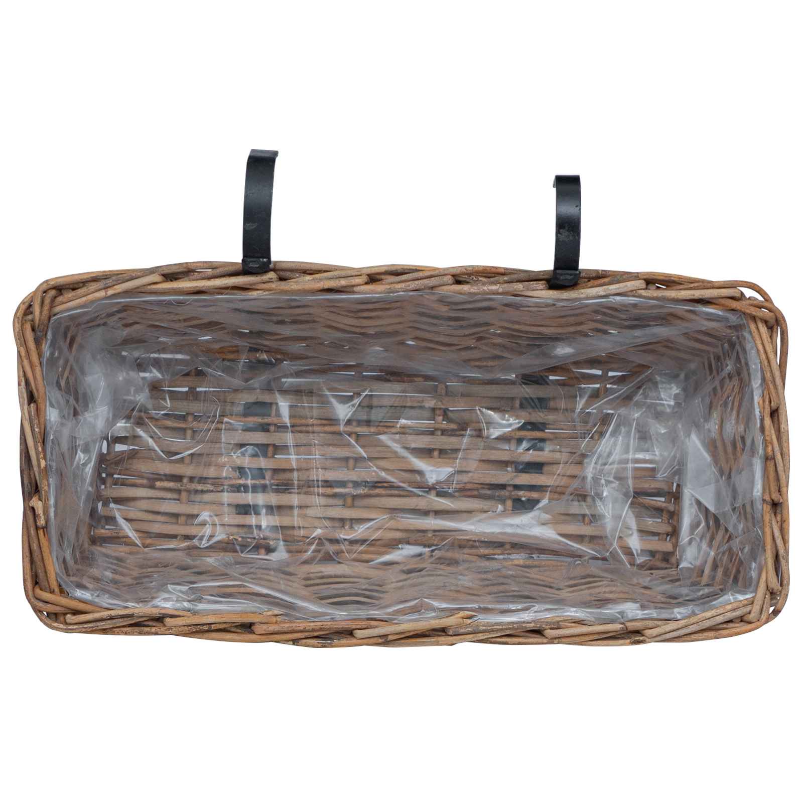 Κρεμαστό Καλάθι Γλάστρας 2 pcs Καφέ 48 x 22 x 15 εκ. - Pakobazaar