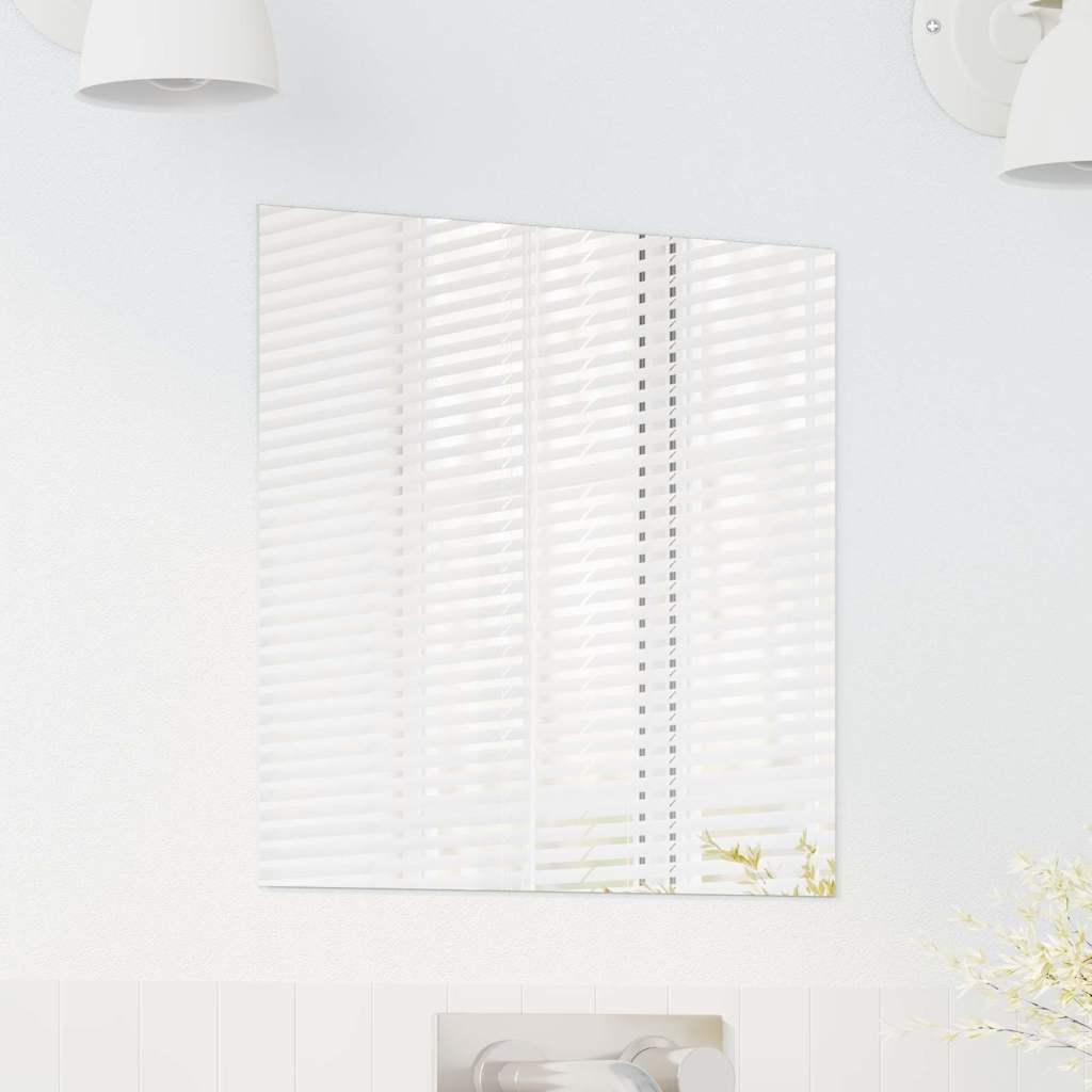 Καθρέφτης τοίχου τετράγωνο 40 x 40 cm σκληρυμένο γυαλί - Pakobazaar