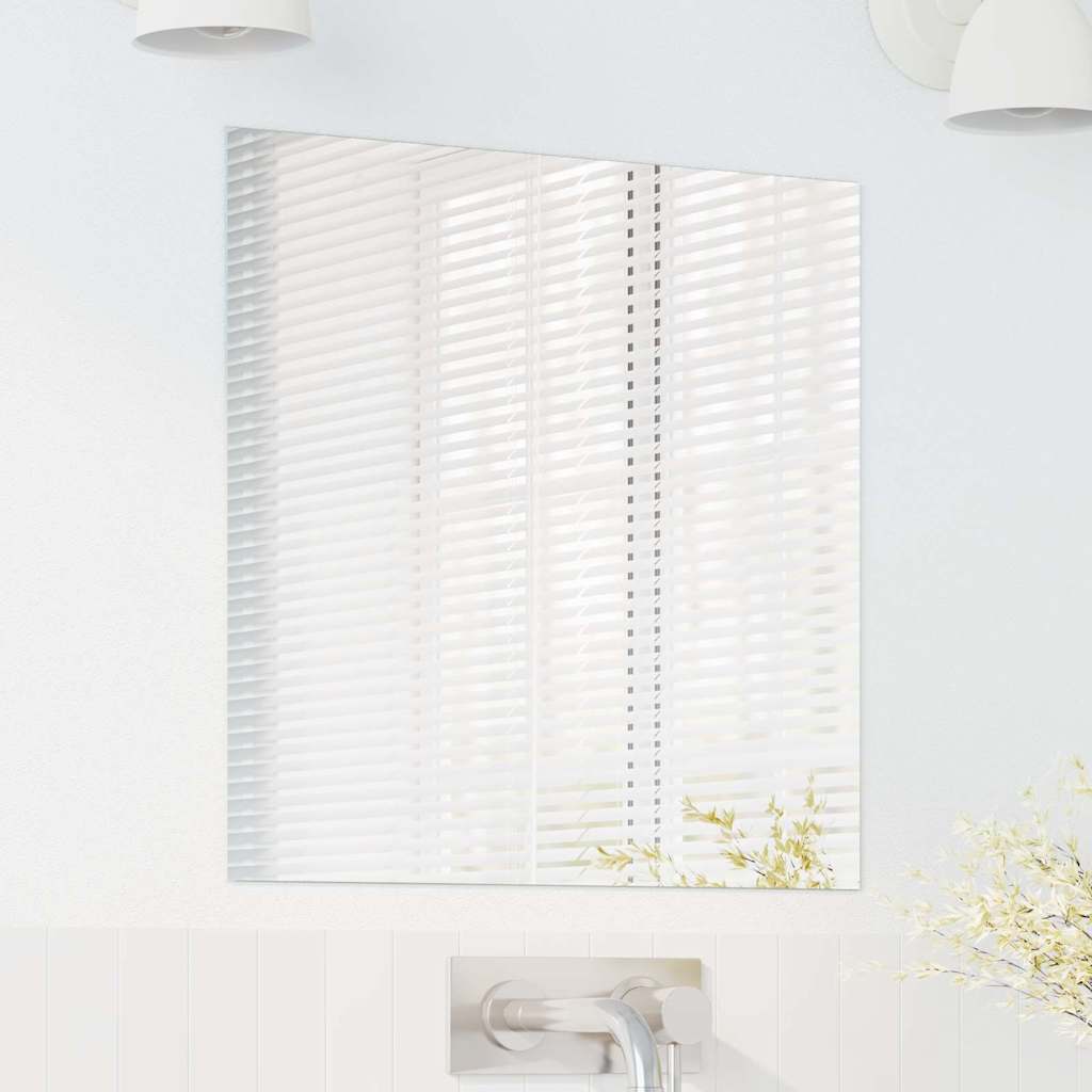 Καθρέφτης τοίχου τετράγωνο 50 x 50 cm σκληρυμένο γυαλί - Pakobazaar