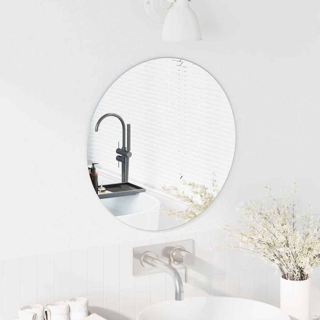 Καθρέφτης τοίχου Γύρος Ø 50 cm σκληρυμένο γυαλί - Pakobazaar