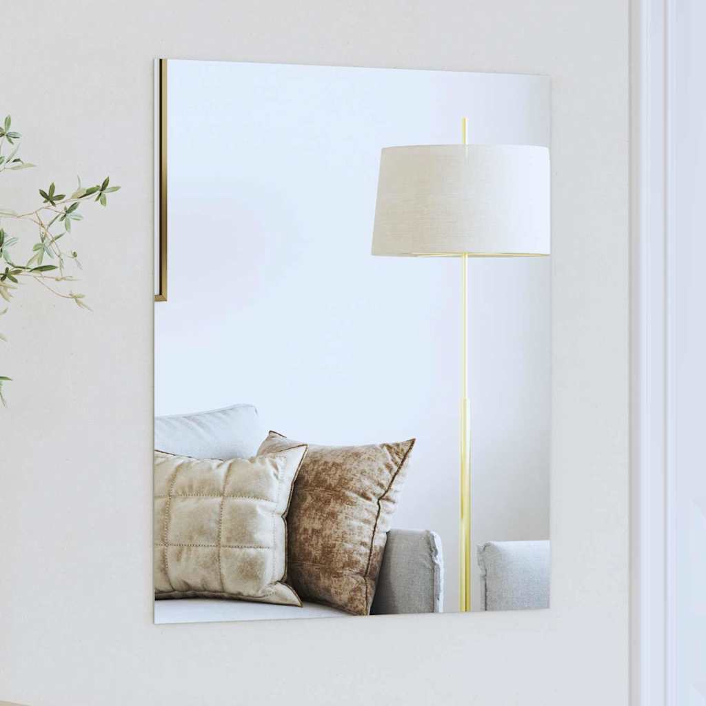 Καθρέφτης τοίχου Ορθογώνιος 50 x 60 cm σκληρυμένο γυαλί - Pakobazaar