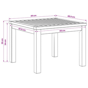 Τραπεζάκι σαλονιού Φυσικό 50 x 48,5 x 36 εκ.