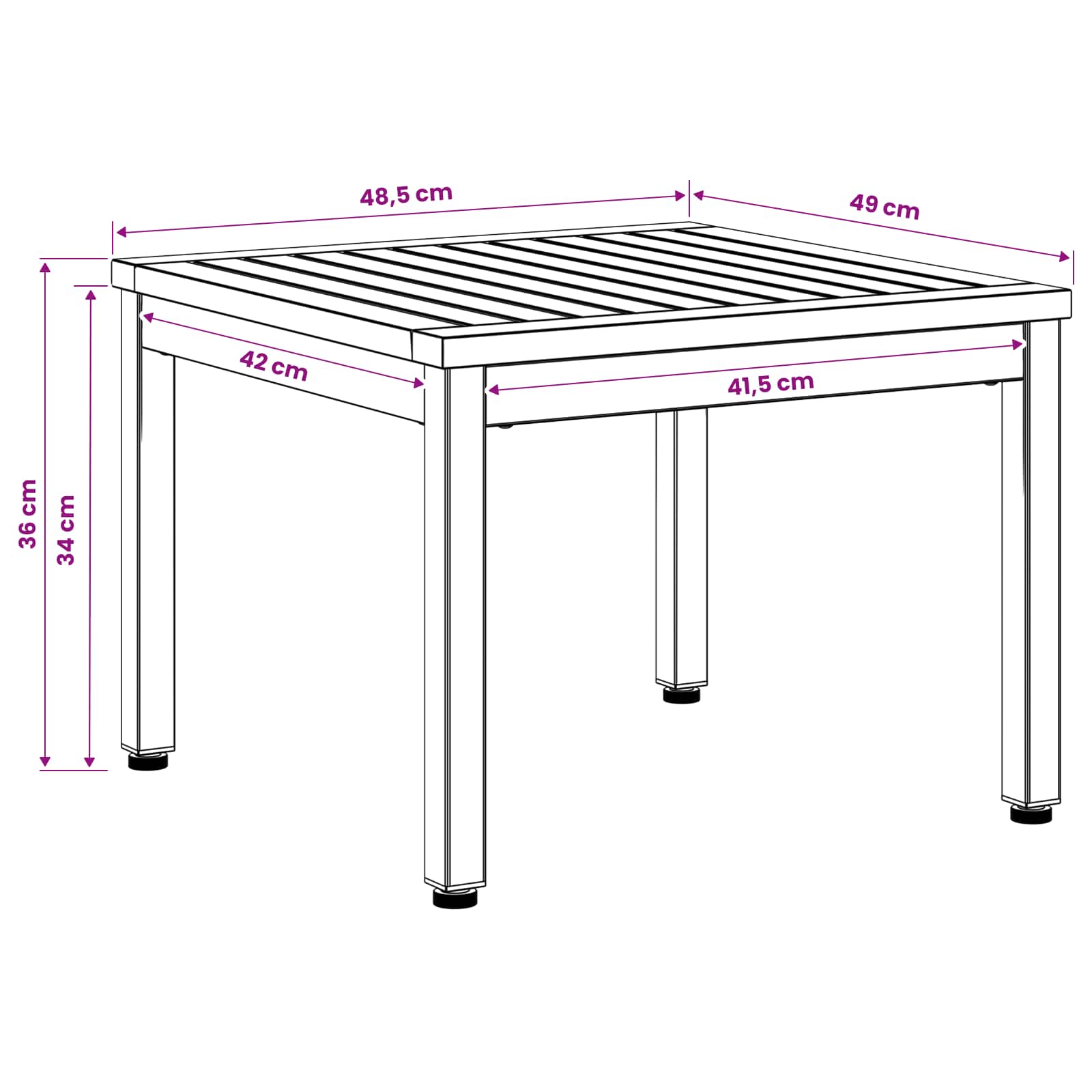 Τραπεζάκι σαλονιού Φυσικό και Λευκό 50 x 48,5 x 36 εκ.