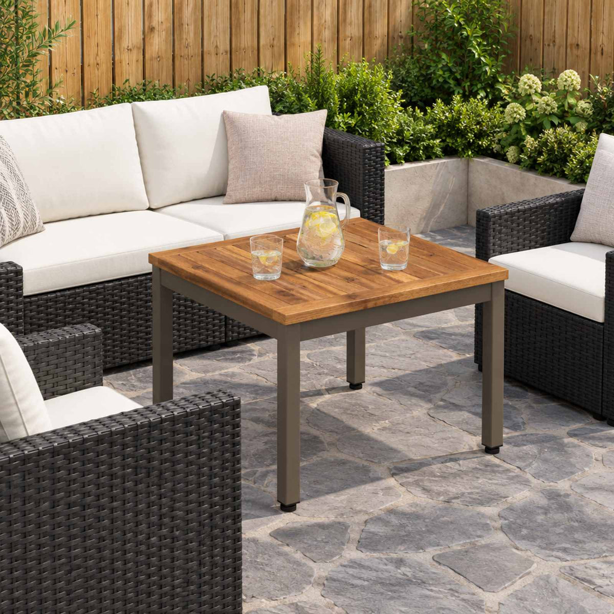 Τραπεζάκι σαλονιού Φυσικό και Καφέ 49 x 48,5 x 36 cm - Pakobazaar
