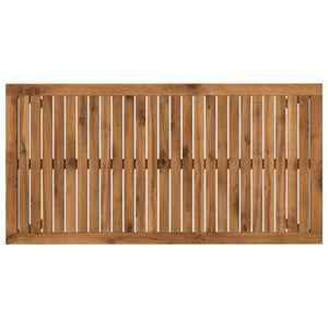 Τραπέζι δείπνου κήπου Φυσικό και Καφέ 108,5 x 55 x 75 εκ