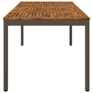 Τραπέζι δείπνου κήπου Φυσικό και Καφέ 180 x 88,5 x 75 εκ