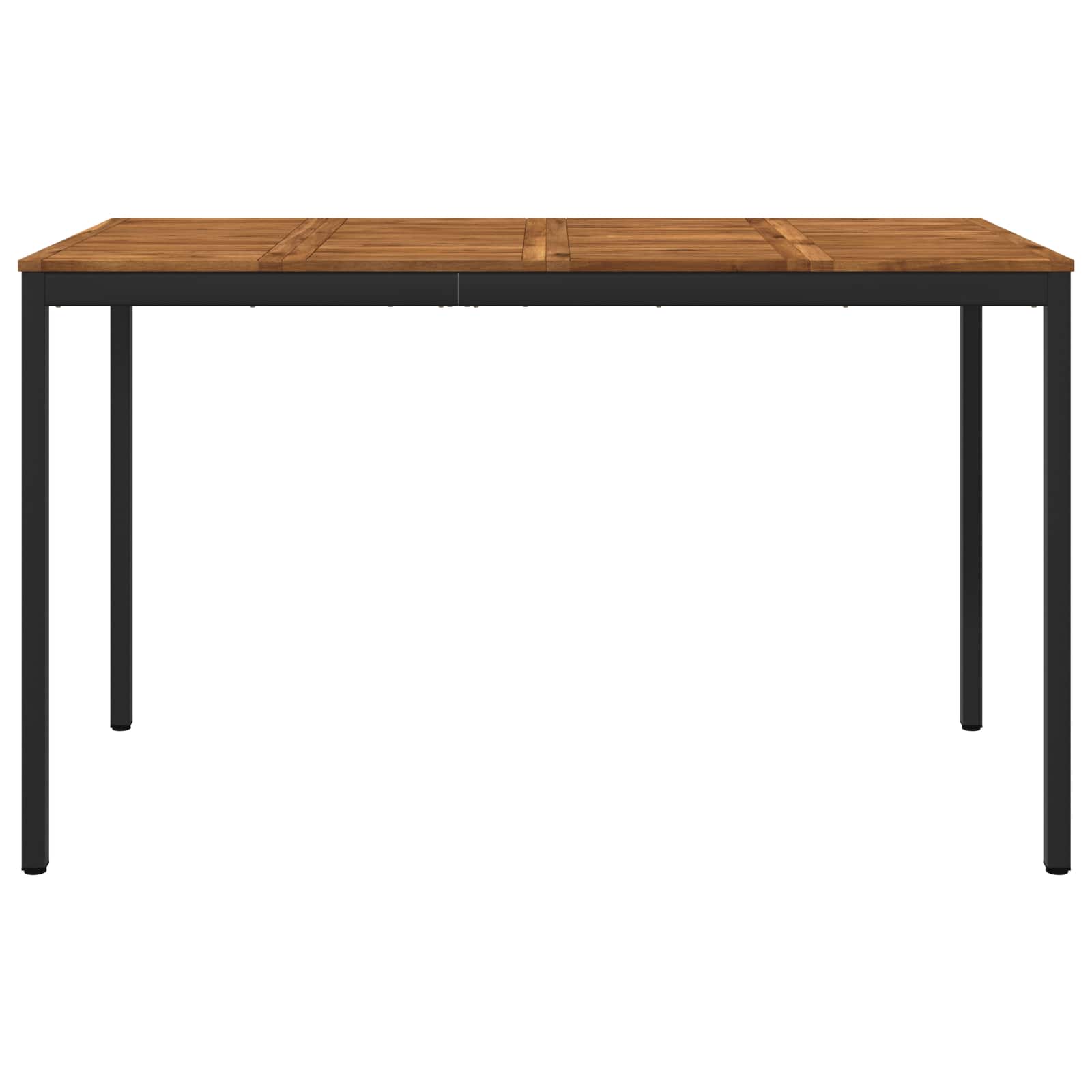 Τραπέζι μπαρ κήπου Φυσικό και Μαύρο 180 x 88,5 x 105 εκ
