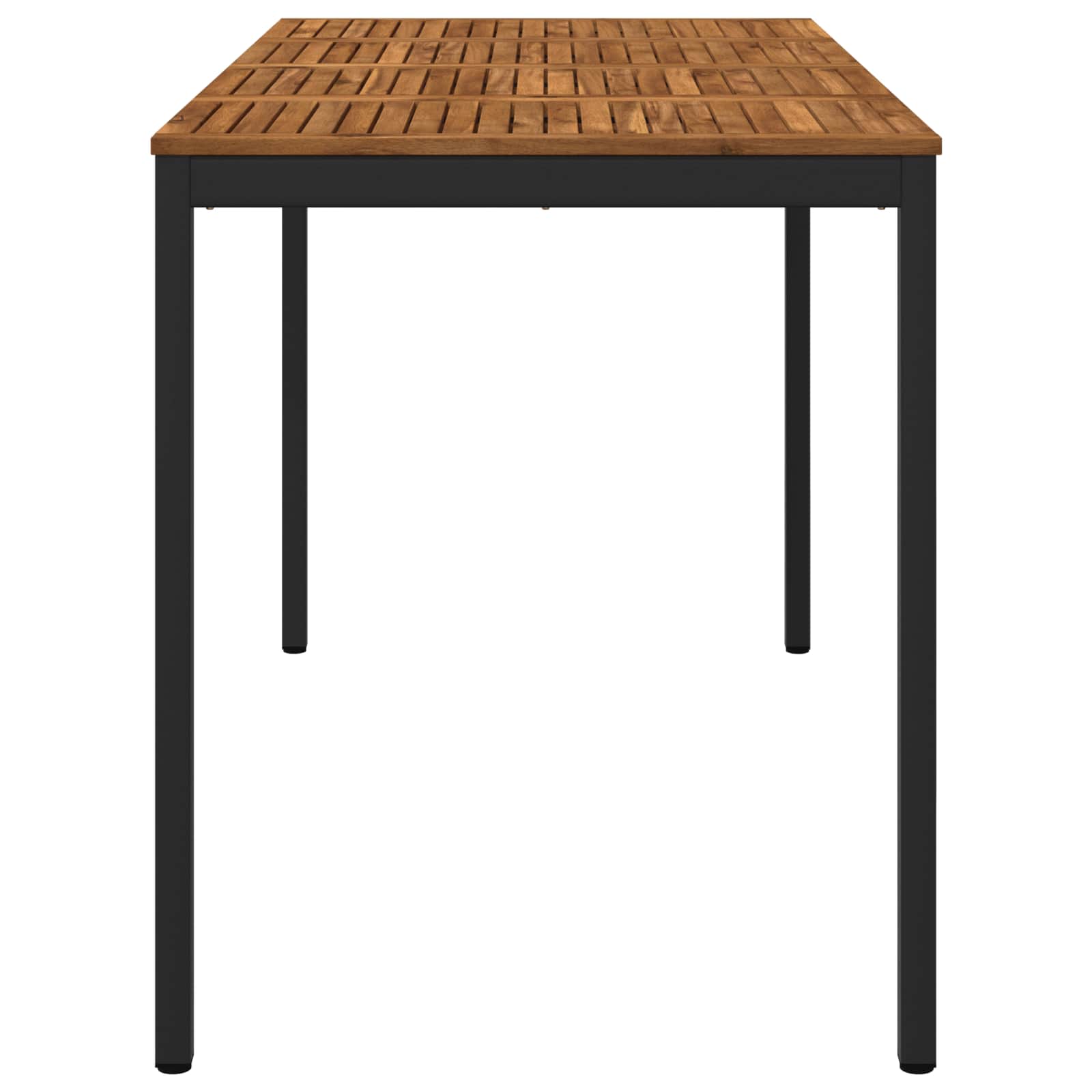 Τραπέζι μπαρ κήπου Φυσικό και Μαύρο 180 x 88,5 x 105 εκ