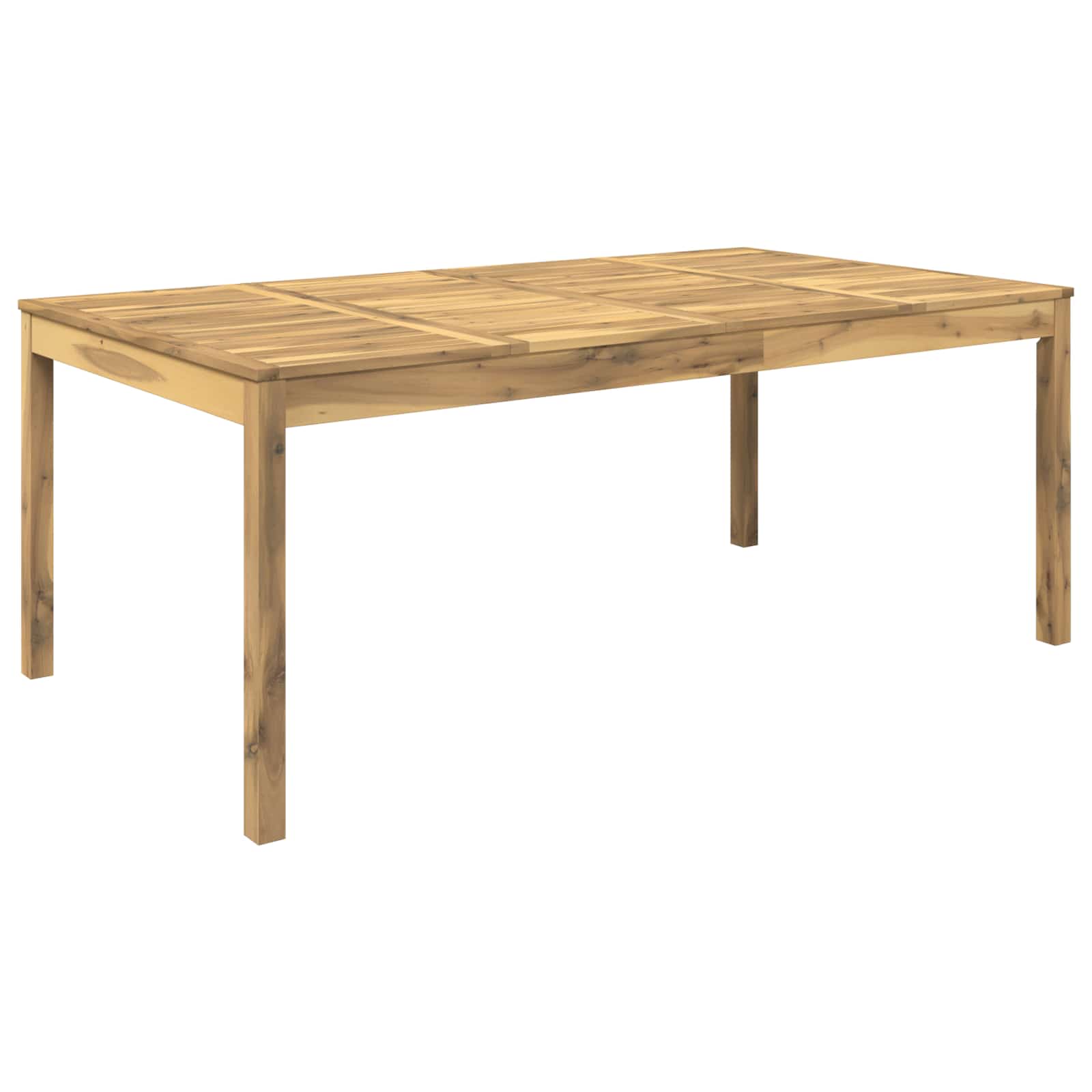 Τραπέζι δείπνου κήπου Λευκό 196 x 100,5 x 75 εκ
