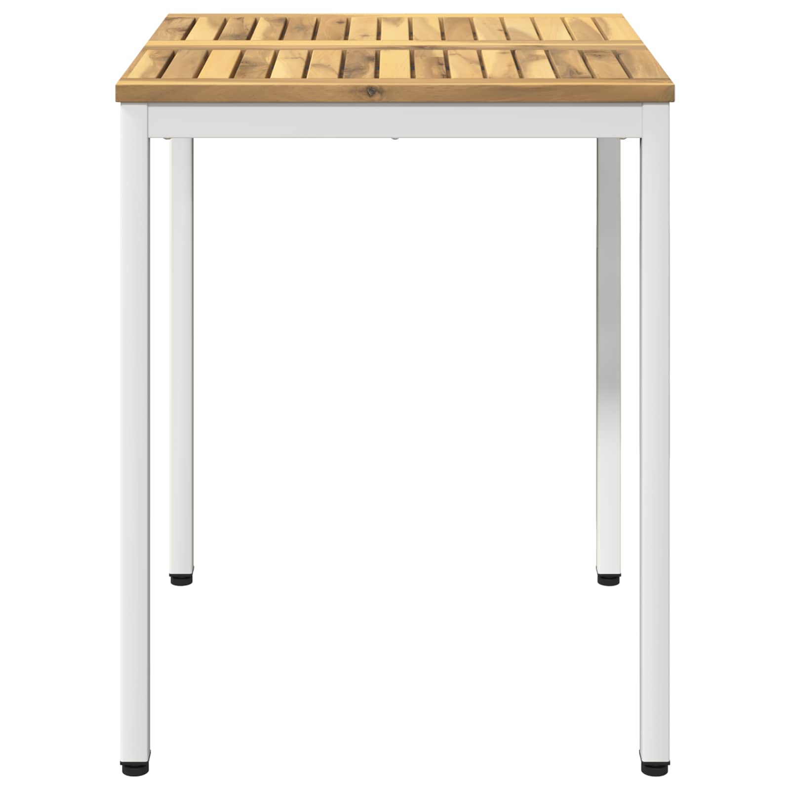Τραπέζι δείπνου κήπου Λευκό 60 x 60,5 x 75 εκ - Pakobazaar