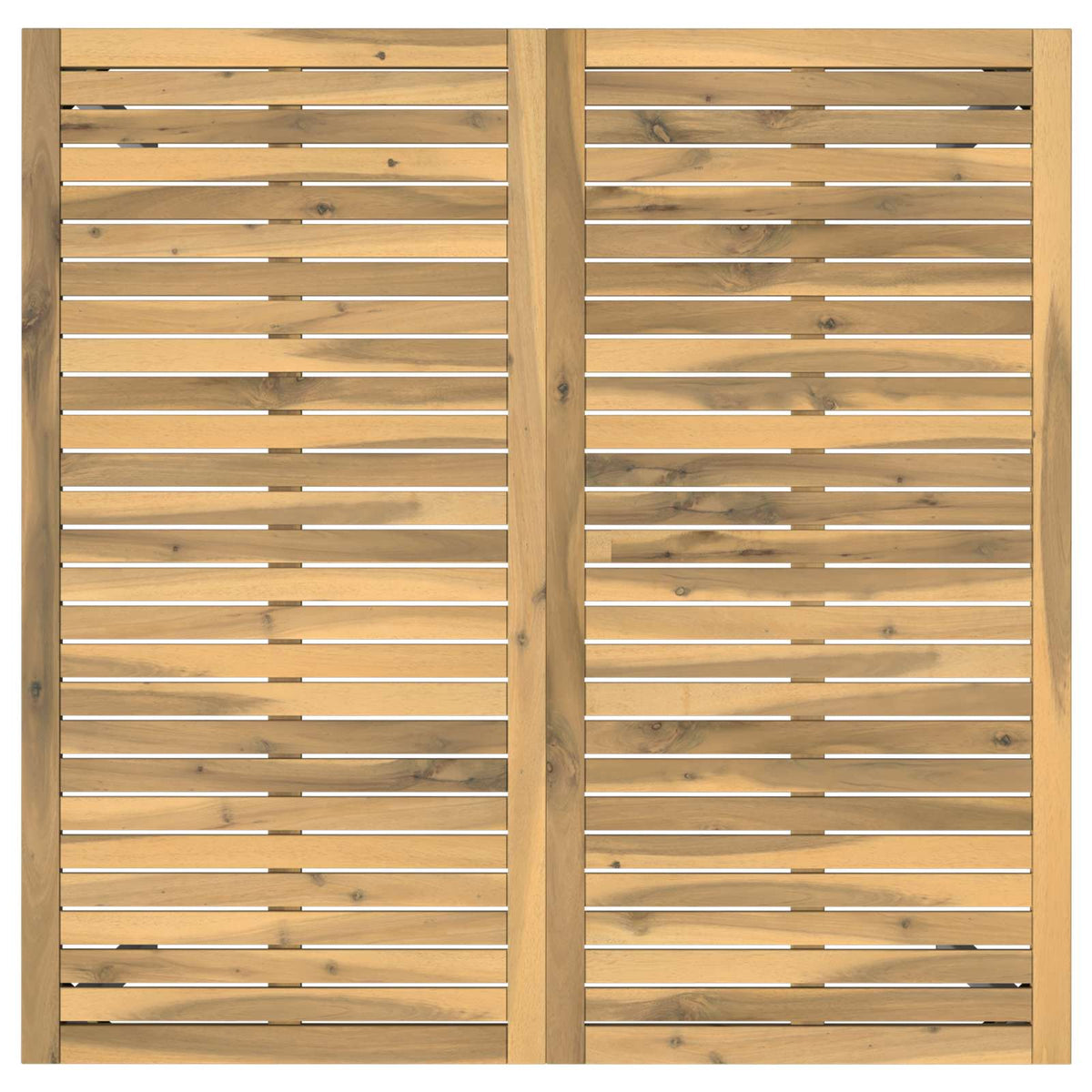 Τραπέζι δείπνου κήπου Λευκό 110 x 108,5 x 75 εκ