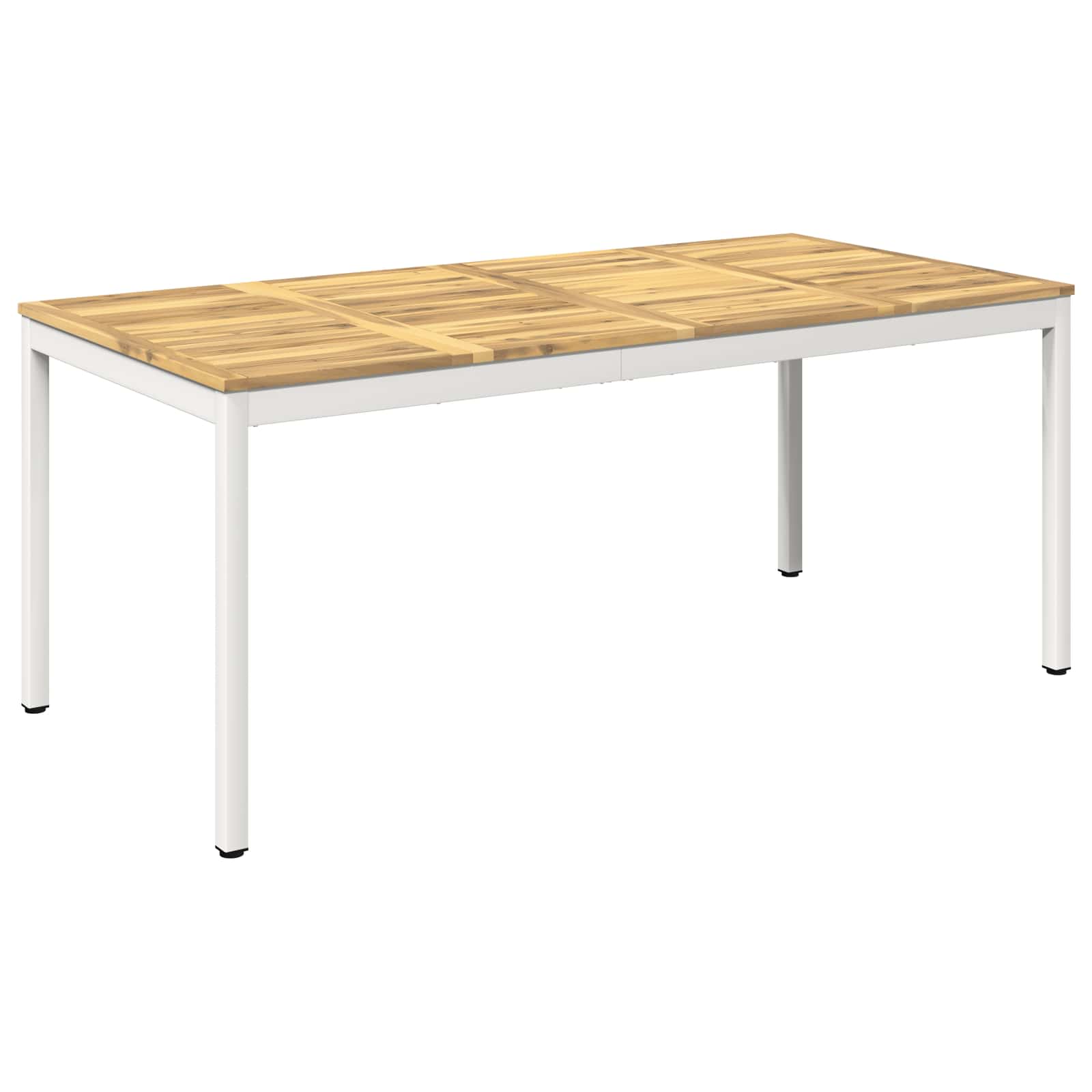 Τραπέζι δείπνου κήπου Λευκό 147 x 88,5 x 75 εκ - Pakobazaar