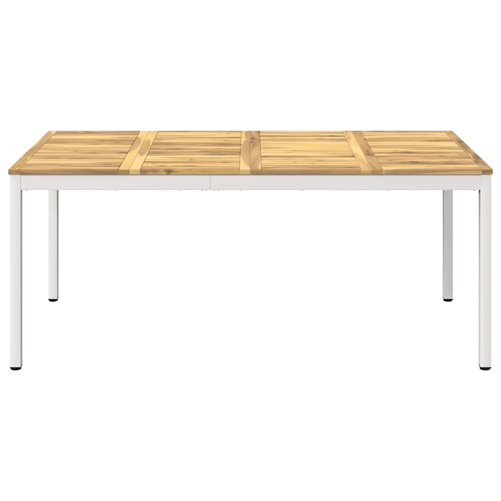 Τραπέζι δείπνου κήπου Λευκό 147 x 88,5 x 75 εκ - Pakobazaar
