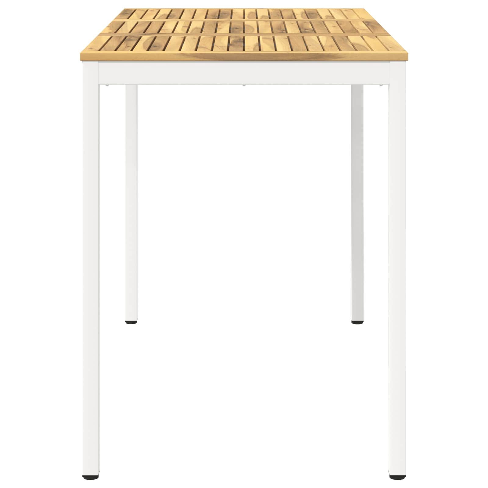 Τραπέζι μπαρ κήπου Λευκό 141 x 80,5 x 105 εκ - Pakobazaar