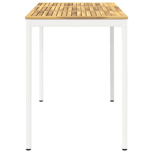 Τραπέζι μπαρ κήπου Λευκό 141 x 80,5 x 105 εκ - Pakobazaar