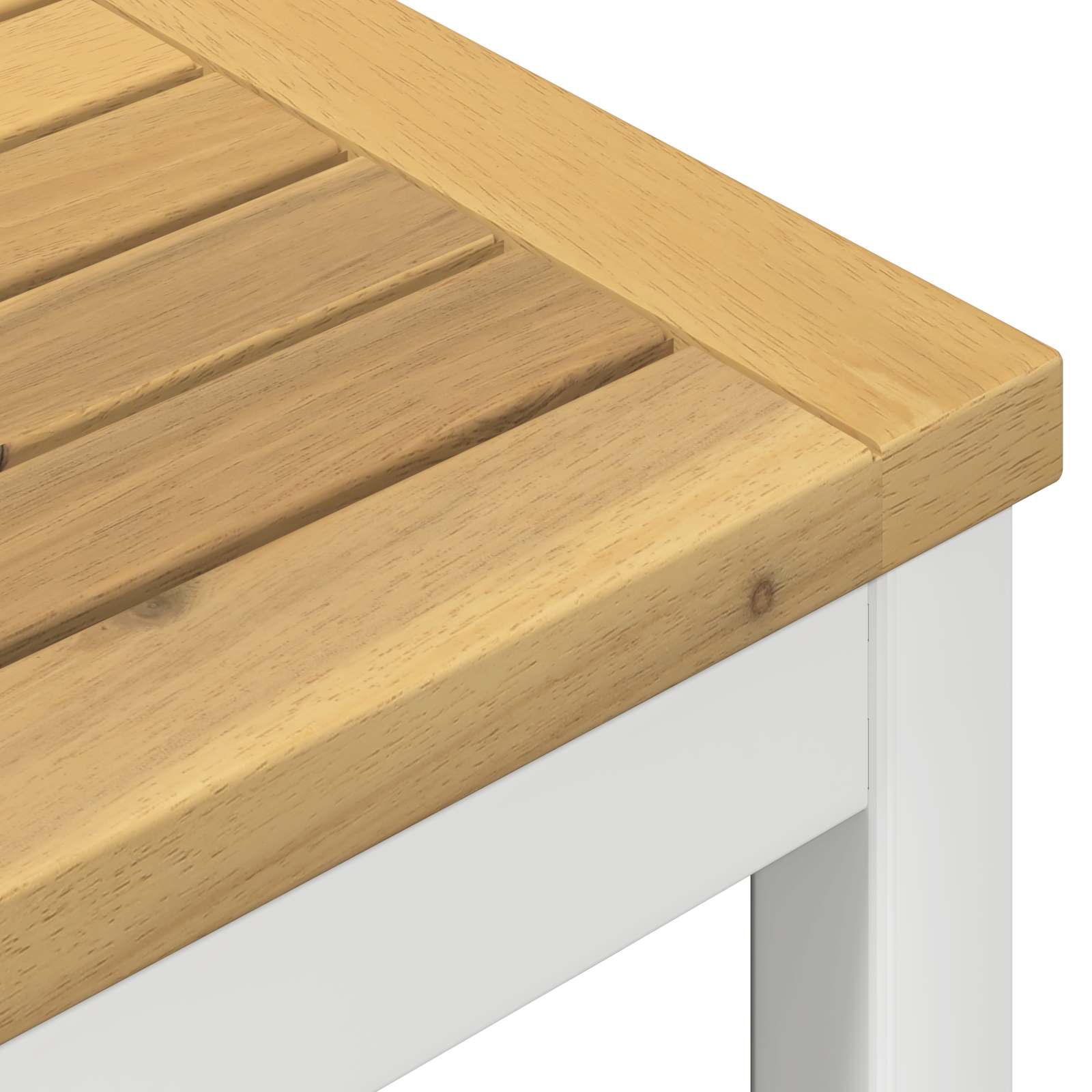 Τραπέζι μπαρ κήπου Λευκό 147 x 88,5 x 105 εκ - Pakobazaar