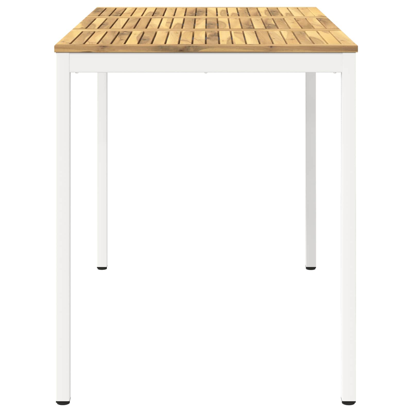 Τραπέζι μπαρ κήπου Λευκό 147 x 88,5 x 105 εκ - Pakobazaar
