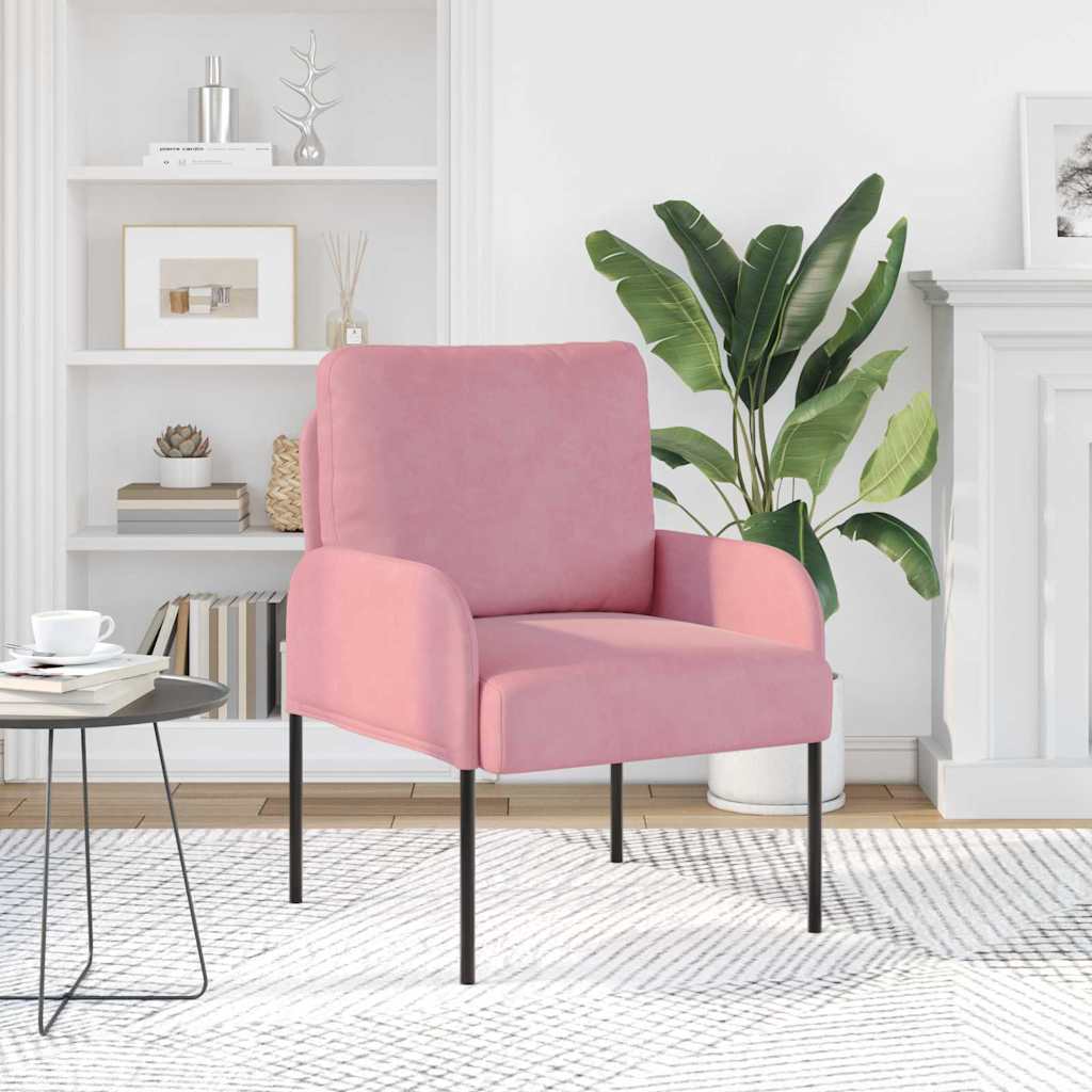 Καναπέδες με μαξιλάρι 55cm Ροζ Κόντρα πλακέ