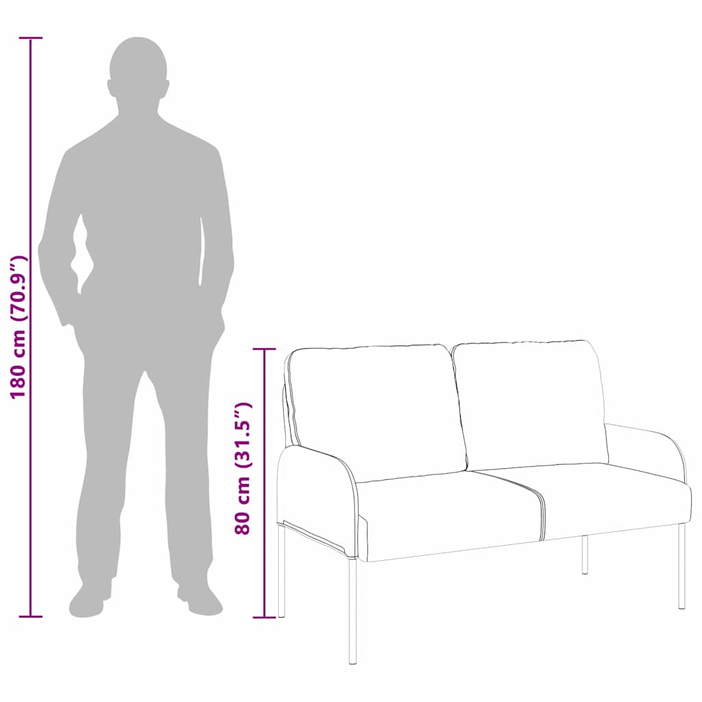 Καναπέδες με μαξιλάρι 110cm Κίτρινο Κόντρα πλακέ