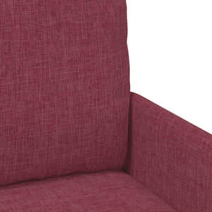 Σετ Καναπέ 3 pcs Κόκκινο 115 x 56 x 80 εκ Κόντρα πλακέ - Pakobazaar